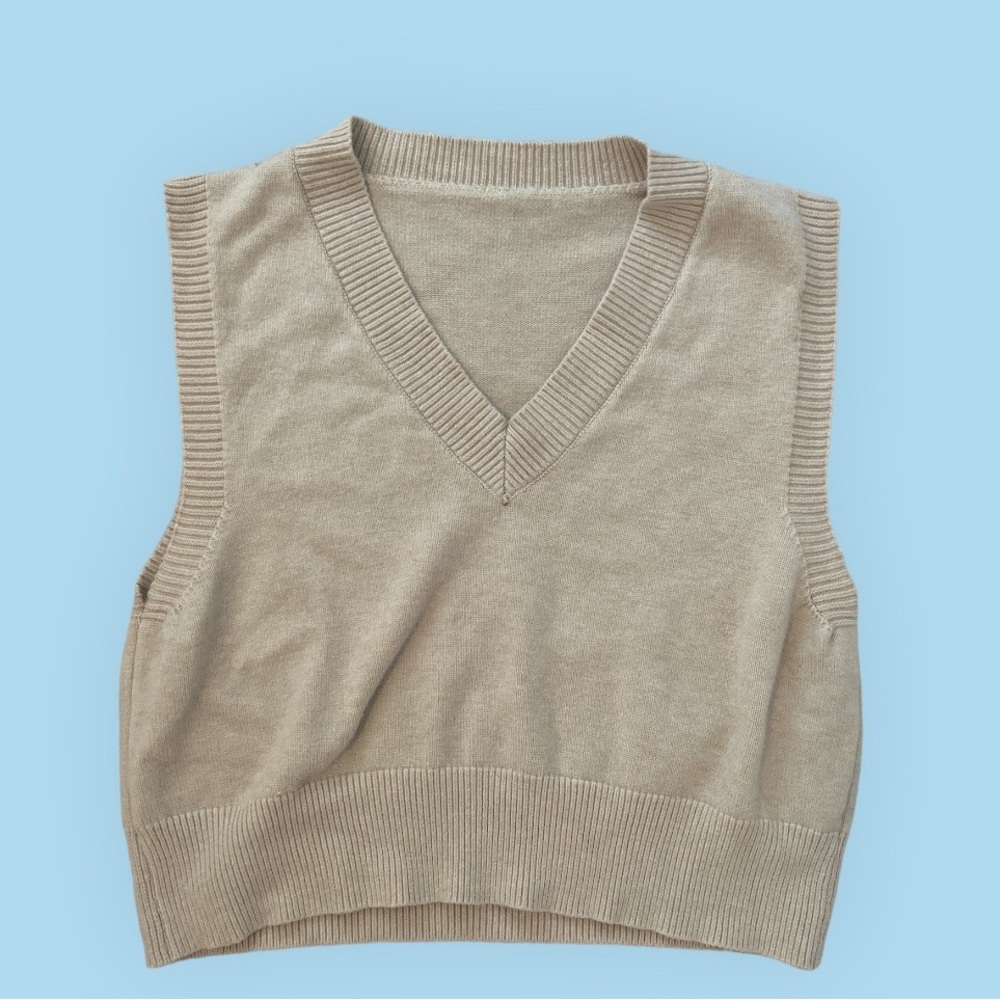 Princess Polly Tan Sweater Vest